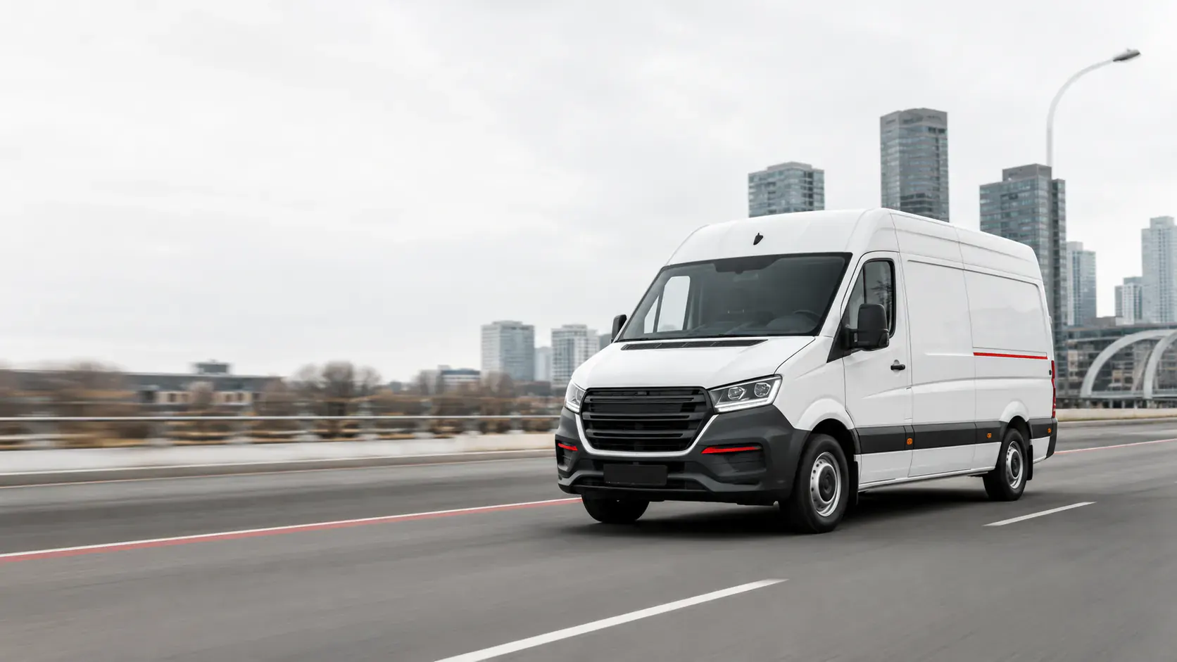 Quick-Run Express van en route after driver assignment